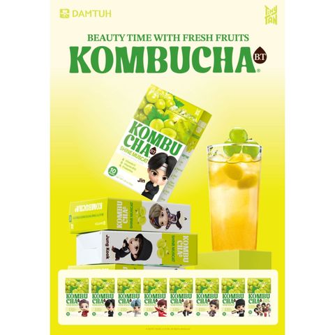 Damtuh Beauty Time Kombucha (Shine Muscat) (Random Box) 10 x 5g