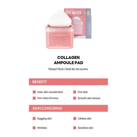 Mediheal Collagen Firming Pad 100 Pieces