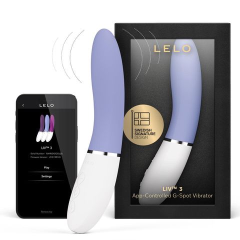 Lelo Liv 3  G-Spot Vibrator Powder Blue 1 Piece (Suitable for beginners, its perfect curves contour to your body for deeper, more intense climaxes. Fully waterproof.)