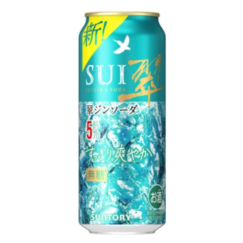 三得利 翠金酒蘇打 預調雞尾酒 Alcohol 5% (清爽暢飲型) 500毫升 [平行進口]