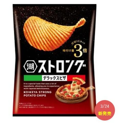 Koikeya Strong Deluxe Pancake Potato Chips 53g [Parallel Import]