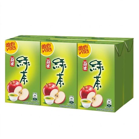 Vita Apple Green Tea 250ml x6 (The new and old packaging will be shipped out randomly)