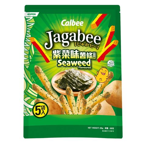 Calbee - Jagabee Potato Sticks Seaweed Flavored Standing Pouch 85g (The new and old packaging will be shipped out randomly)