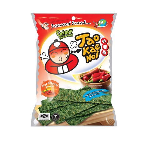 Tao Kae Noi Crispy Seaweed Hot & Spicy Flavor 28g
