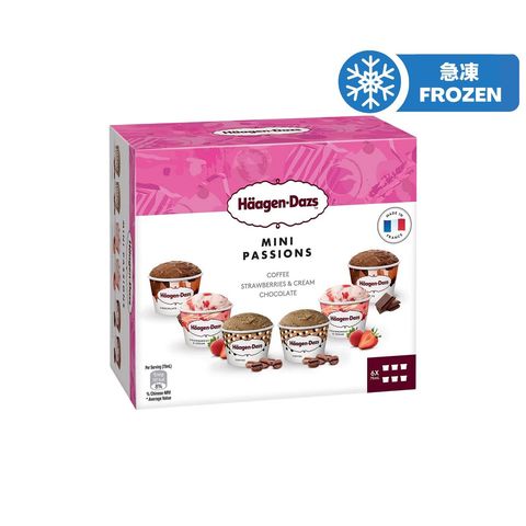 Häagen-Dazs Mini Passions MPK 6's 6X75mlml