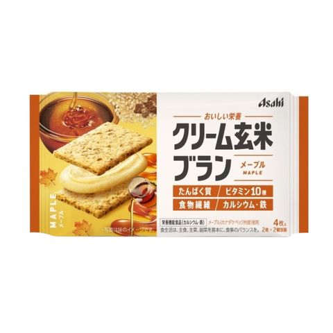 Asahi Cream Genmai Bran Maple (Nutritional Functional Food) 72g [Parallel Import]
