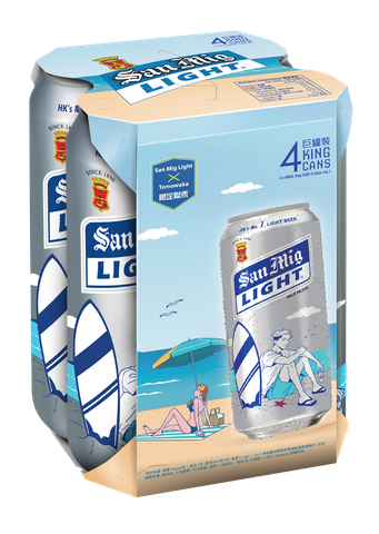 San Mig Light Light King Can Beer 500ml x4 (The new and old packaging will be shipped out randomly)