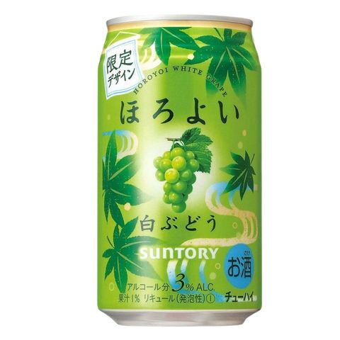 三得利 Horoyoi 梳打酒 (白提子味) Alc. 3% 350ml [平行進口] (新舊包裝隨機發貨)