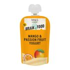 M&S Food Brain Food Mango and Passion Fruit Yogurt Pouch 130g 29487325