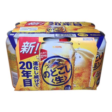 Kirin Nodogoshi Canned Beer 350ml x6[Parallel Import]