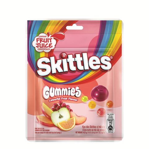 Skittles Gummy Colourful Fruit 42.5g