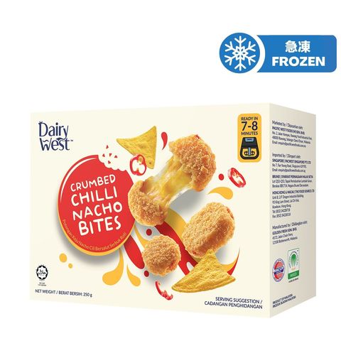 Dairy West Crumbed Chilli Nacho Bites 250g