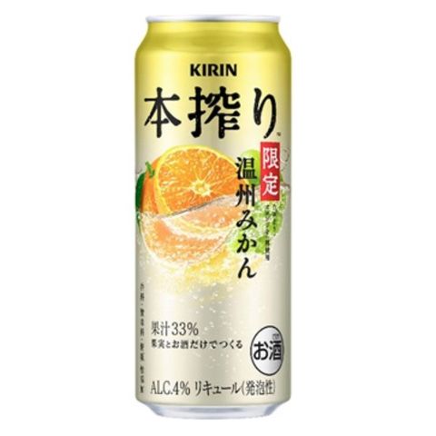 麒麟 本榨預調酒 溫州蜜柑風味 Alc. 4% 500毫升 [平行進口]