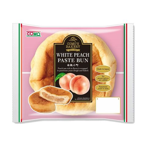 Como White Peach Paste Bun 1pc