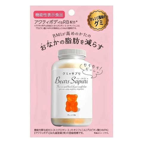 Bears Sapuri x Peach John Bear Functiona Gummy Orange Flavor 60g [Parallel Import]