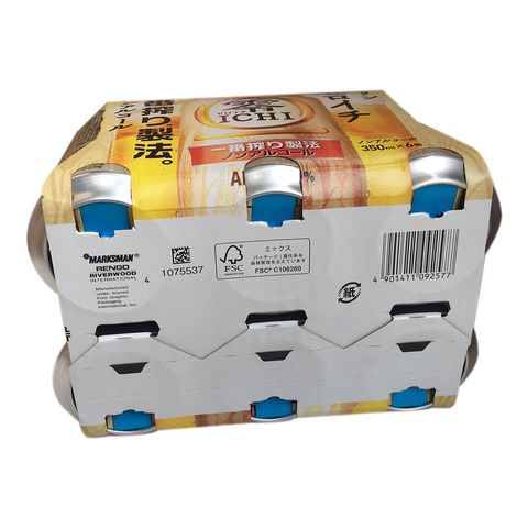 Kirin Zero Ichiban Alcohol Free Beer 350ml x6 [Parallel Import]