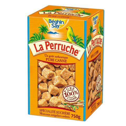 La Perruche Brown Cane Cube Sugar 750g