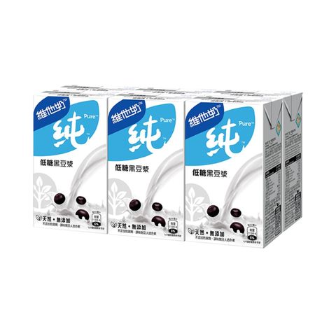 Vitasoy Pure Low Sugar Black Soya Bean Extract 6 x 250ml
