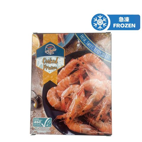 Royal Banquet Frozen Whole Cooked Shrimp Head on Shell on 454g