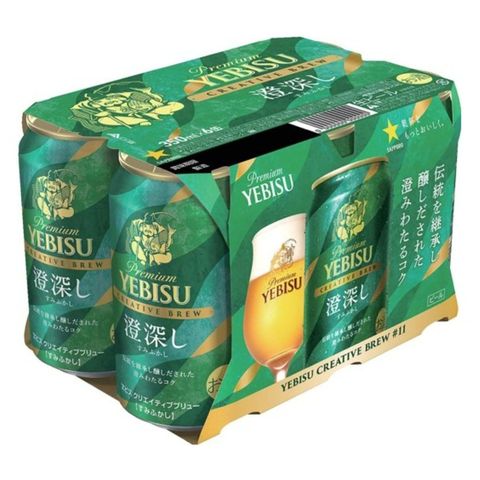 Sapporo Yebisu Beer Clear & Rich Flavor Can Alc. 5% 6 x 350ml [Parallel Import]