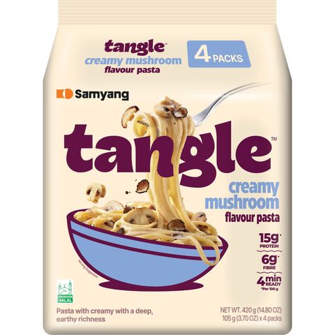 三養 Tangle 忌廉蘑菇意粉 4 x 105克