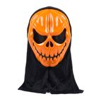 Comfort Home Halloween Pumpkin Demon Mask - Orange 1 Piece