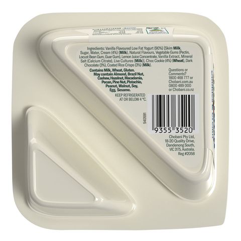 Chobani Flip Greek Yogurt Cookies & Cream Crunch 140g