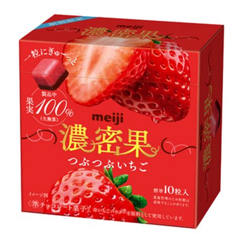 Meiji Japan Chocolate Meiji Rich Fruit Strawberry with Fruit Bits Candy 32g