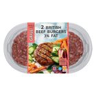 M&S British Beef Burgers 3% Fat 300g 29453559