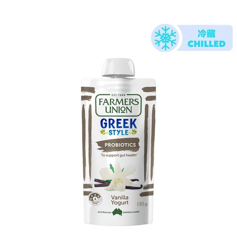 Farmers Union Greek Style Yogurt Pouch Vanilla Flavour 130g