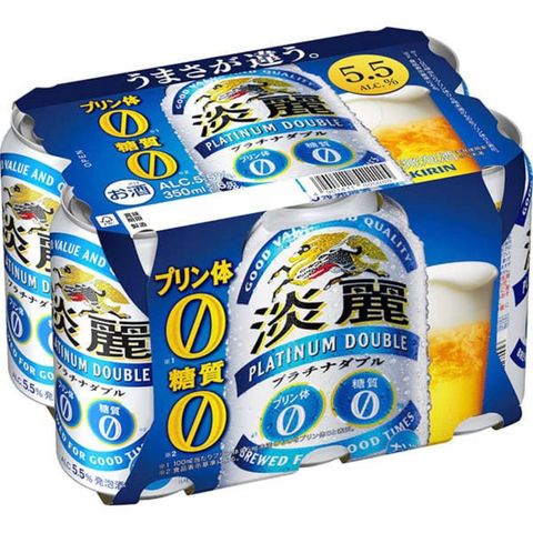 Kirin Tanrei Platinum Double Beer Alc. 5.5% 350ml x6 [Parallel Import]