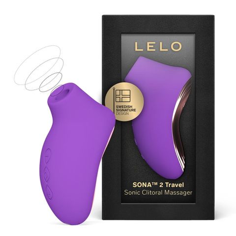Lelo Sona 2 Travel Sonic Clitoral Stimulator Purple 1 Piece (Suitable for beginners and experienced users alike. Fully waterproof.)