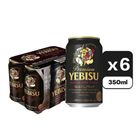 札幌惠比壽 尊享黑啤 Alc. 5% 6 x 350毫升 [平行進口]