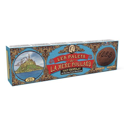 La Mere Poulard French Shortbread Biscuits with Chocolate Pure Butter 125g
