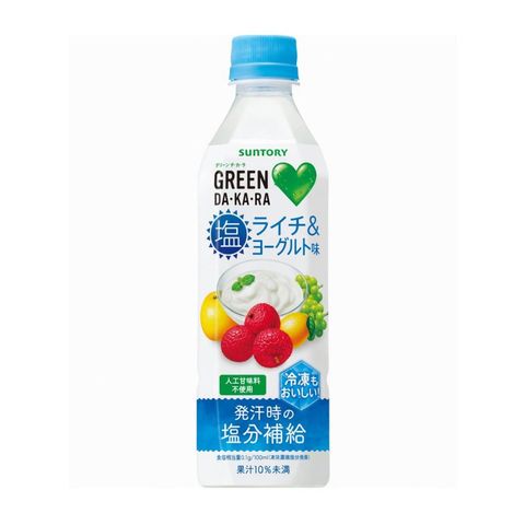 Suntory Green Dakara Salt Lychee & Yoghurt Drink 490ml [Parallel Import]