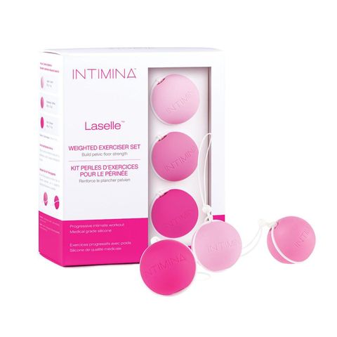 Intimina Laselle Kit (Pelvic Floor Muscle Training) 1 Set (Specifically designed to strengthen pelvic floor muscles, enhancing muscle control)
