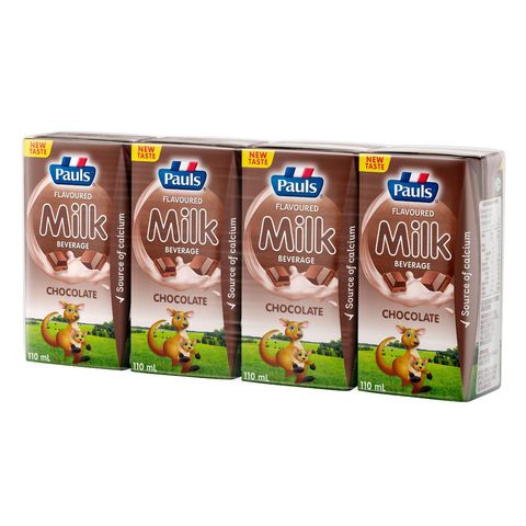 Pauls Chocolate Milk UHT 4 x 110ml