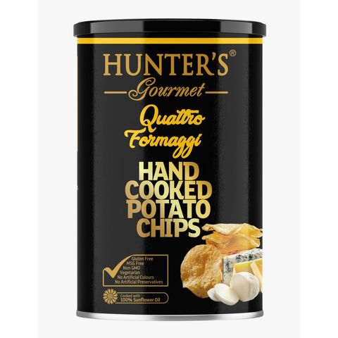 Hunter's Gourmet Hand Cooked Potato Chips - Quattro Formaggi 150g