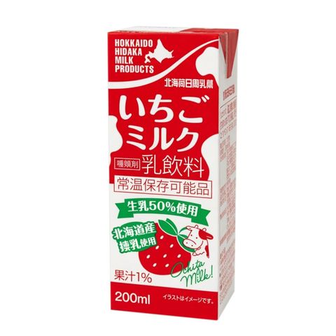 Hokkaido Hidaka Ichigo Milk 200ml
