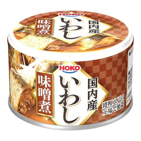Hoko Simmered Sardine Can Miso Flavor 130g [Parallel Import]