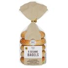 [Shelf life: 2 days or below] M&S Food 5 Sesame Sourdough Bagels 450g 29296002