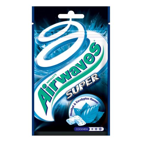 Airwaves Super Sugar Free Gum Menthol & Eucalyptus (18 Pieces) 25.2g (New and Old Packaging Will Be Shipped Out Randomly)