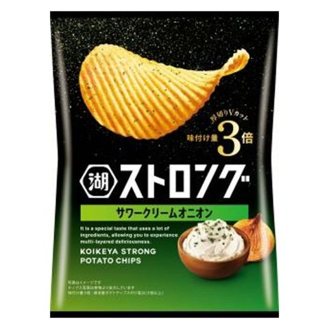 Koikeya Strong Sour Cream Onion Potato Chips 53g [Parallel Import]