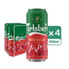 Carlsberg King Can Beer 500ml x4 (The new and old packaging will be shipped out randomly)