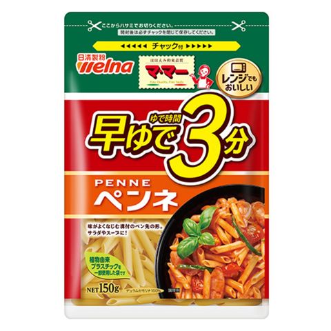 Nisshin Seifun Mama Quick Cook Penne 150g [Parallel Import]