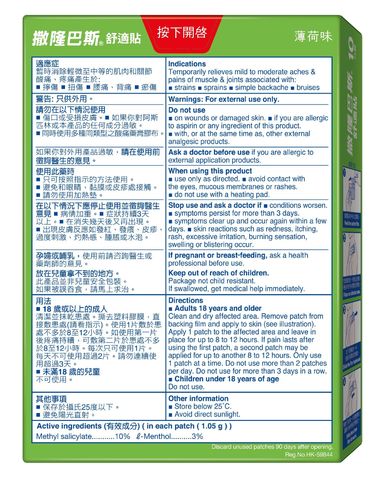 Salonpas Pain Relief Patch 10 Pieces