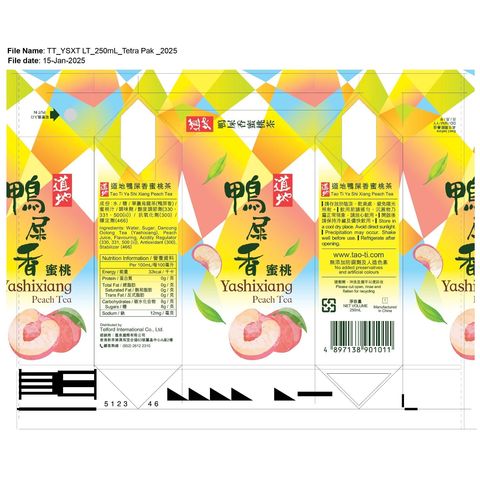 Tao Ti Yashixiang Peach Tea 6 x 250ml