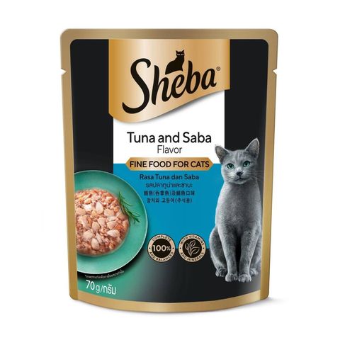 Sheba Pouch Tuna Cat Food 70g (The new and old packaging will be shipped out randomly)