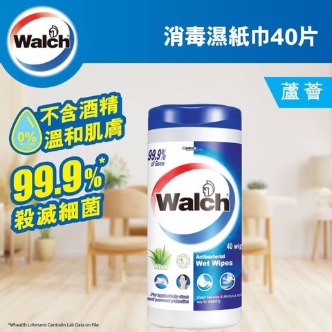 Walch Antibacterial Wet Wipes 40pcs