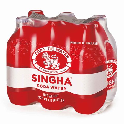 Singha Soda Water Bottles 6 x 325ml
